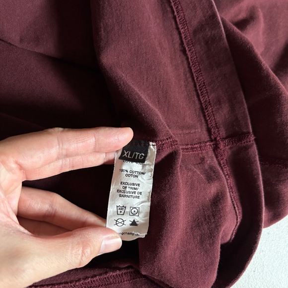 Reigning Champ Lightweight Cotton Crewneck Sweatshirt - Men's Size XL - Burgundy - Picture 5 of 7